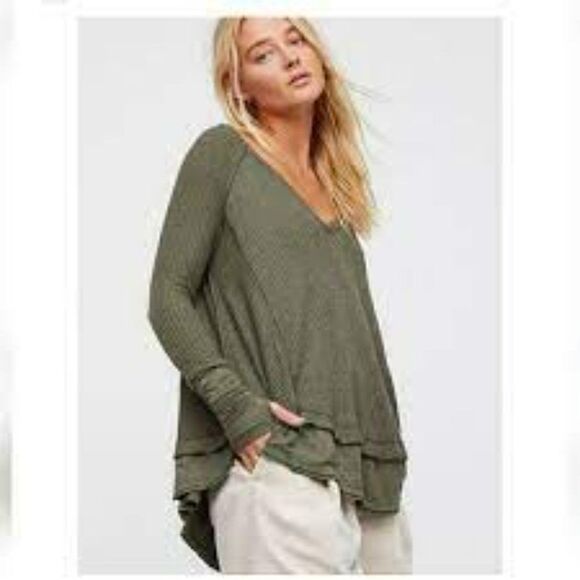 Free People We The Free Laguna Thermal Top Size S - Picture 1 of 6